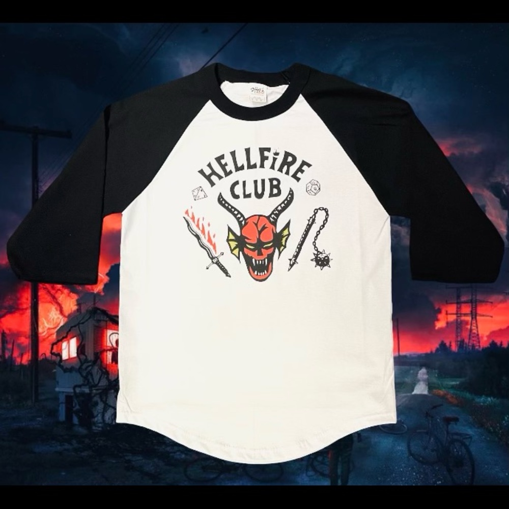 Stranger things hellfire club tshirt for men